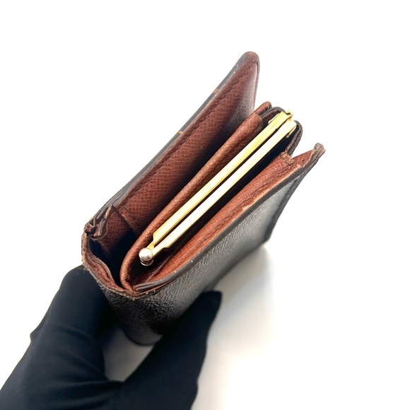 Authentic Louis Vuitton LV Monogram Compact Kiss Closure Wallet - Picture 5 of 16